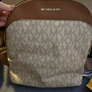Michael Kors Tan and Cream Men's Backpack